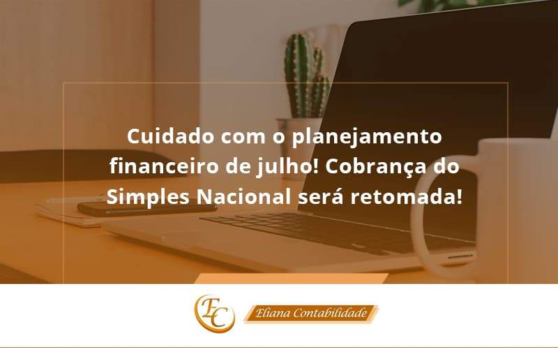 Cuidado Com O Planejamento Financeiro De Julho Cobranca Do Simples Nacional Sera Retomada Eliana - Eliana Contabilidade