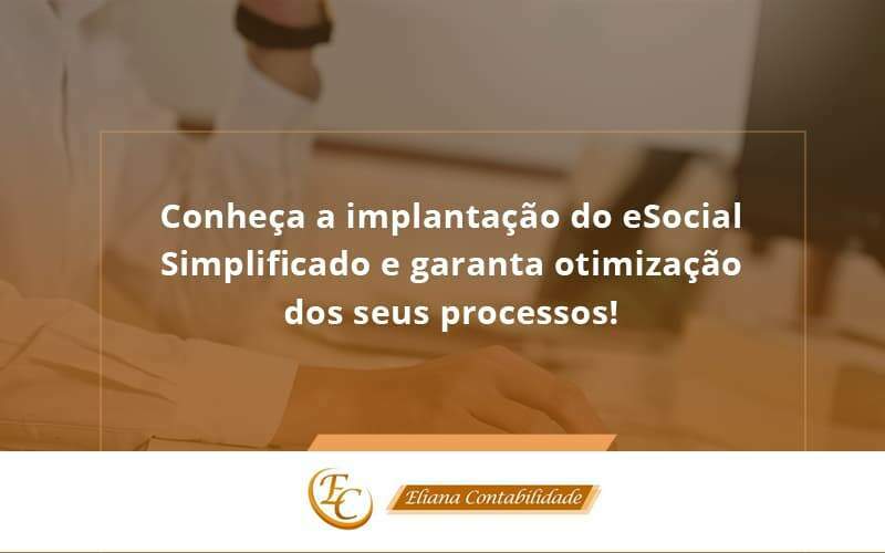 Conheça A Implantação Do Esocial Simplificado E Garanta Otimização Dos Seus Processos Eliana Contabilidade - Eliana Contabilidade