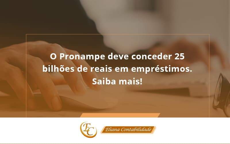 O Pronampe Deve Conceder 25 Bilhões De Reais Em Empréstimos. Saiba Mais! Eliana Contabilidade - Eliana Contabilidade