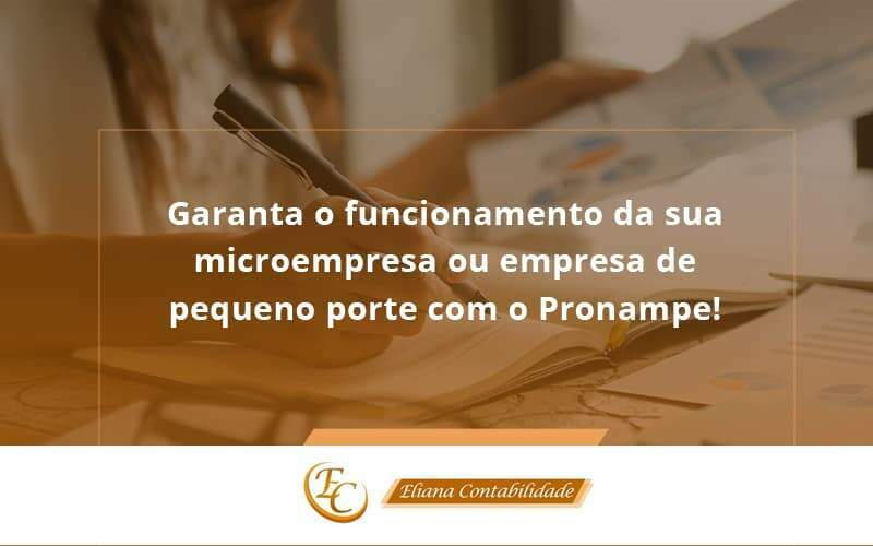 Pronampe Essa é A Chance De Fortalecer A Sua Microempresa Ou Empresa De Pequeno Porte Na Pandemia! Eliana Contabilidade - Eliana Contabilidade