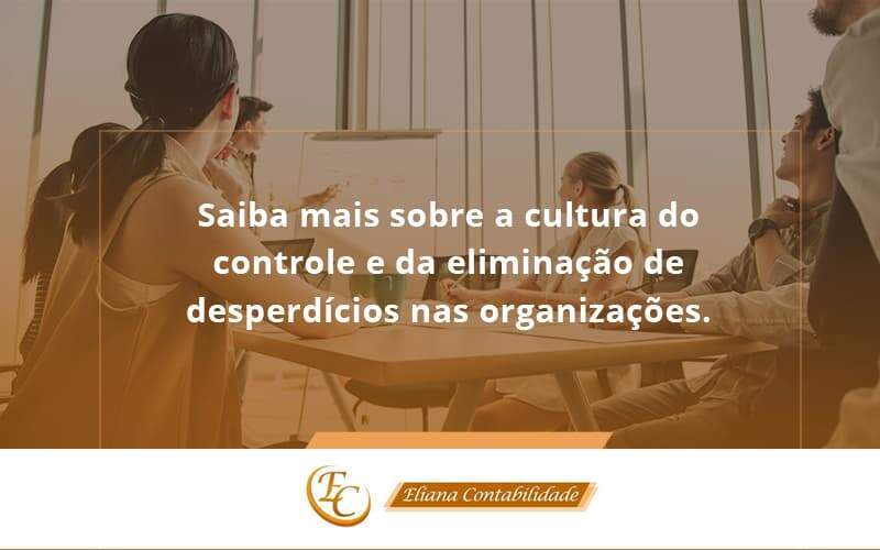 Saiba Mais Sobre A Cultura Do Controle E Da Eliminação De Desperdícios Nas Organizações. Eliana Contabilidade - Eliana Contabilidade