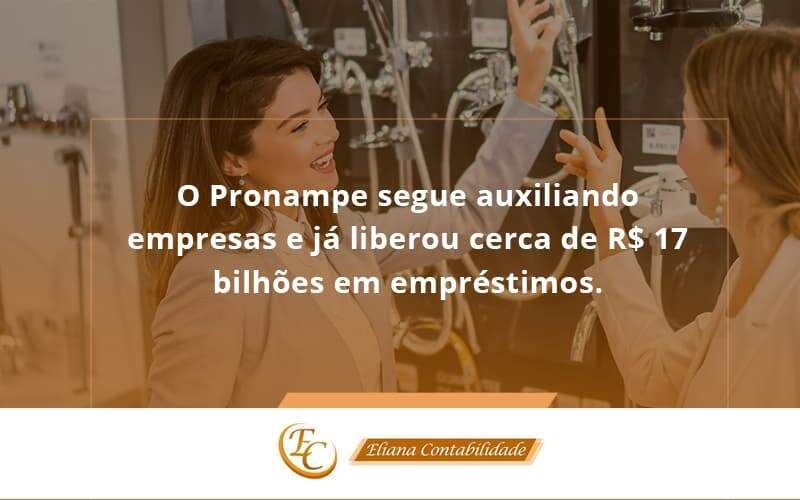 O Pronampe Segue Auxiliando Empresas E Já Liberou Cerca De R$ 17 Bilhões Em Empréstimos. Saiba Mais Eliana Contabilidade - Eliana Contabilidade